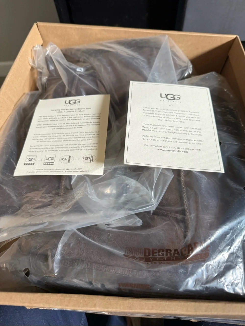 Ugg Chocolate Brown Suede Mid-Calf Boot.